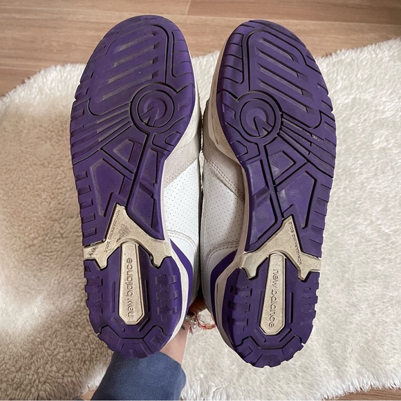 New Balance 550 white/purple men’s 7.5 women’s 9 - Picture 6 of 8